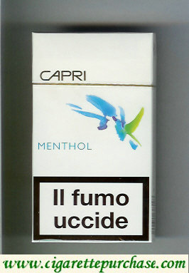 Capri Menthol slim 100s cigarettes hard box